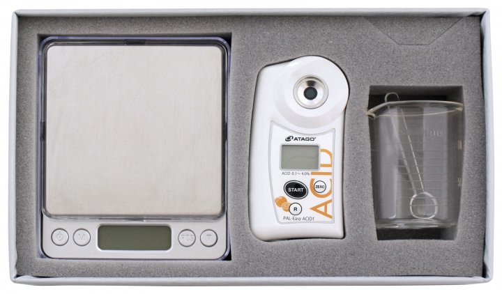 Acidimeter for citrus fruits