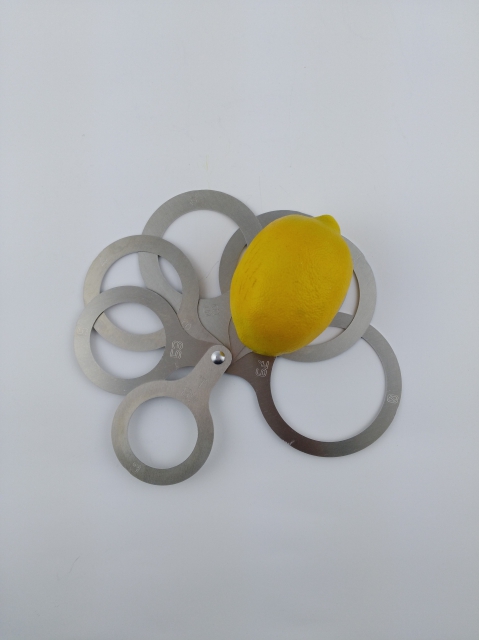 Caliper for lemons 7 rings diameter from 48 to 79 mm