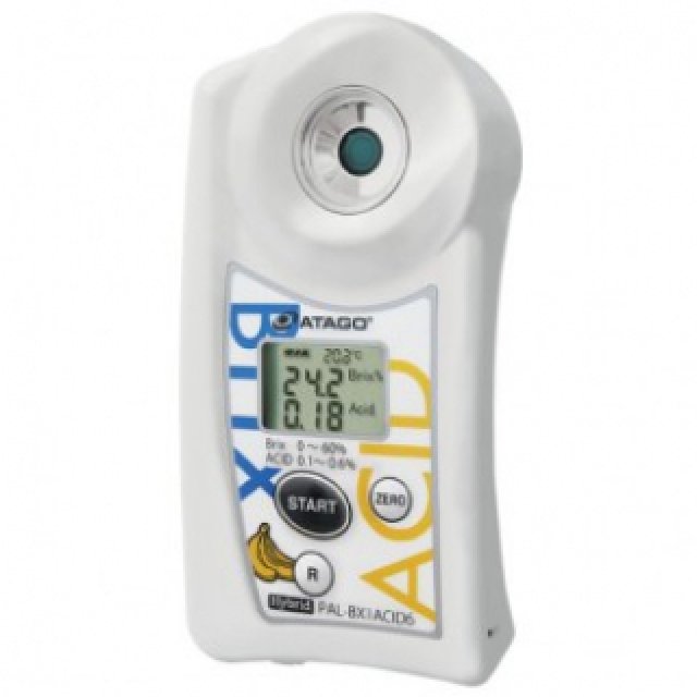 Digital acidimeter/refractometer for banana
