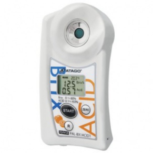 Digital acidimeter / refractometer for citrus fruits