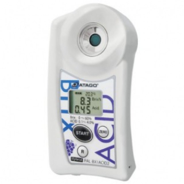 Digital acidimeter / refractometer for grapes and wine
