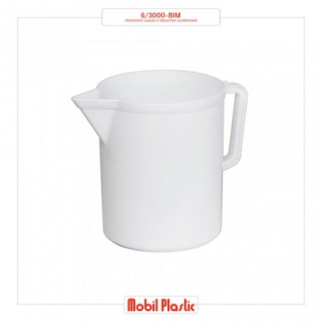 Graduated pitcher, capacity 3 liters