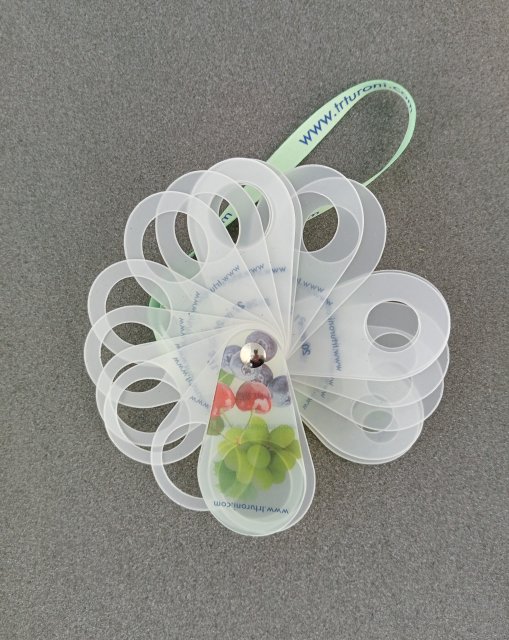 Plastic ring gauge, 14 to 34 mm range (1 mm step)